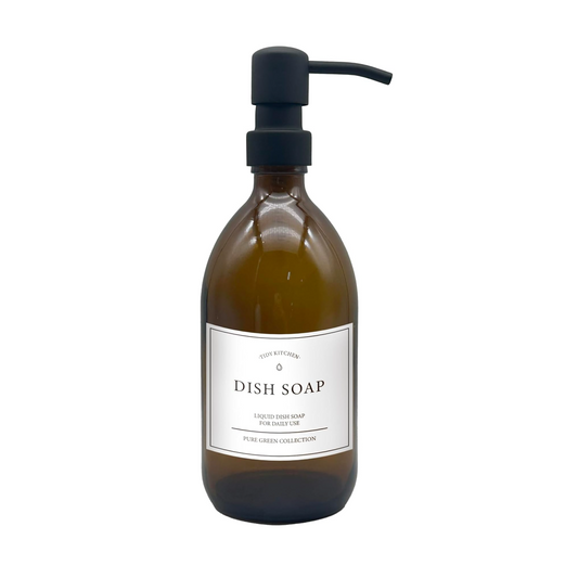 tidy kitchen brown liquid dish soap for daily use pure green collection