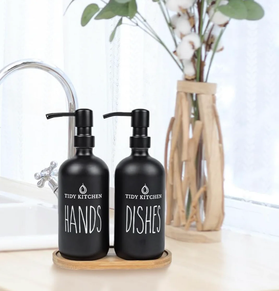 tidy kitchen hands soap dispensers