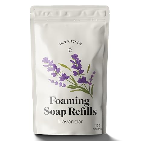 tidy kitchen single bag of foaming soap refills lavender 